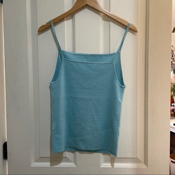 Nwt Anthropologie rashida sweater tank top sky blue summer vacation Anthro new - Picture 4 of 5
